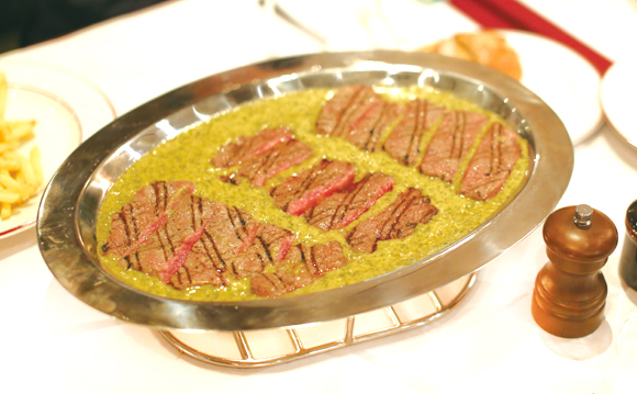 le boeuf steak